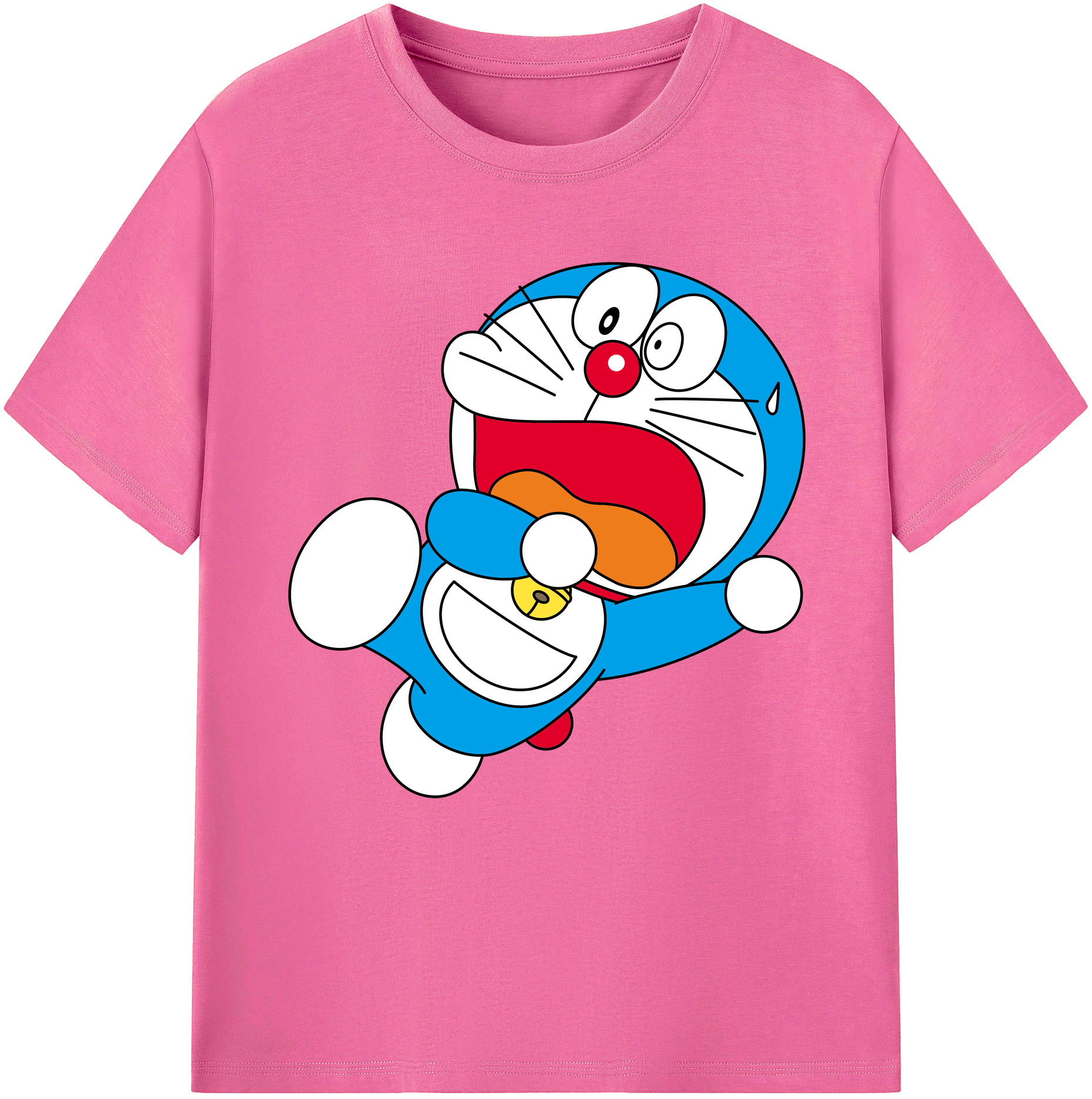 （画像用） ドラえもん Doraemon レディースカジュアルプリントTシャツ（綿100％）